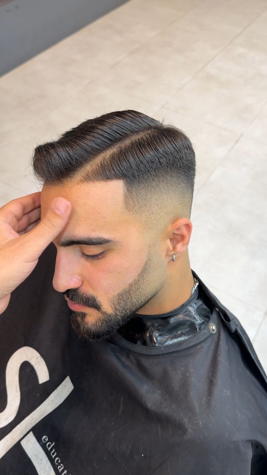 نمونهکار کوتاهی موی مردانه روی مدل — آکادمی SLR اصفهان