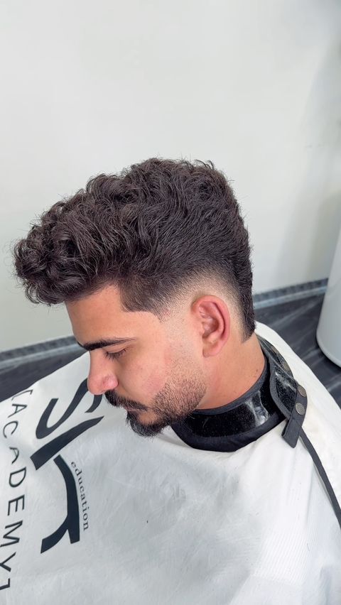 نمونهکار کوتاهی موی مردانه روی مدل — آکادمی SLR اصفهان